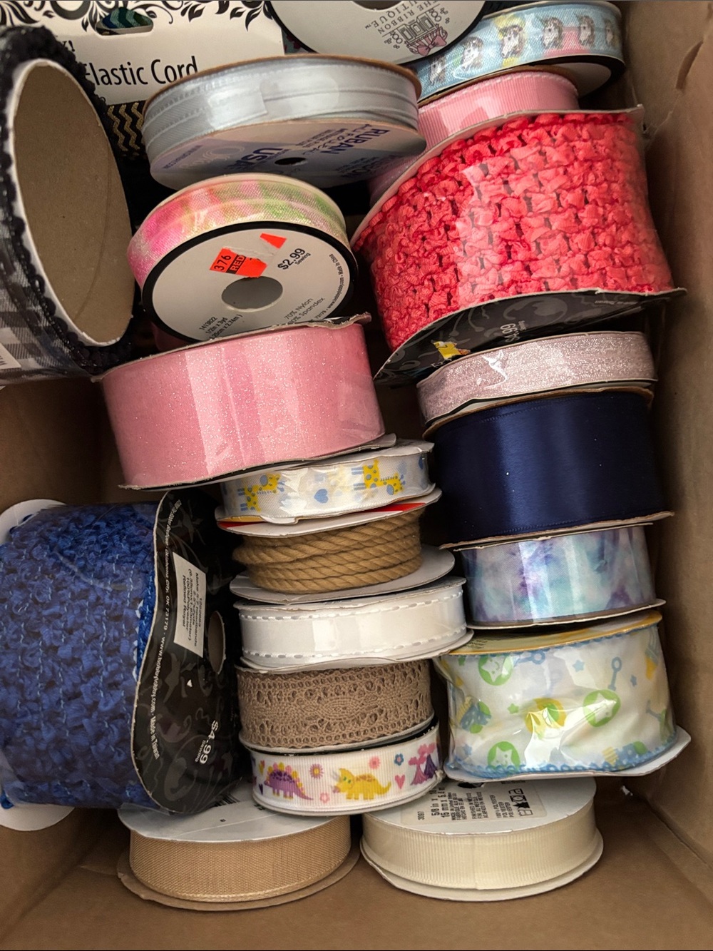Box of Ribbon and Cord - Picture 2 of 4